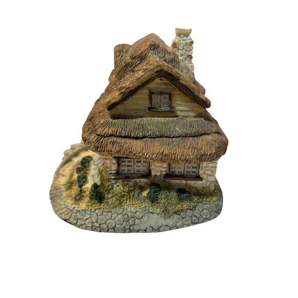 Olde England's Classic Cottage Figurine With Stone Path & Thatch Roof Force Mini - Picture 3 of 8